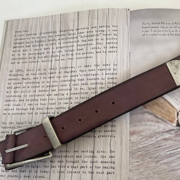 FREE PEOPLE "We the Free" Purple Leather Belt is New without Tags! Medium/Large - Picture 1 of 6